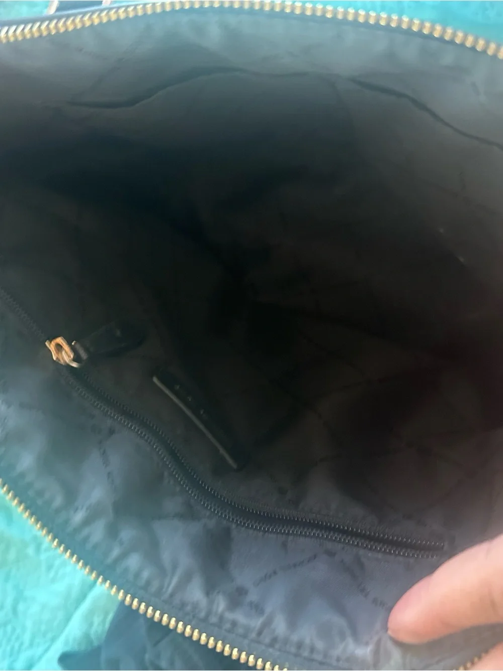 Michael Kors Black Leather Tote Bag